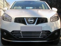 Передній захист ST008 (2014-2017, нерж) для Nissan Qashqai рр