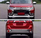 Передня і задня накладки (2 шт., 2015-2018) для Mitsubishi Outlander рр