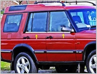 Окантовка вікон (4 шт., нерж.) для Land Rover Discovery II