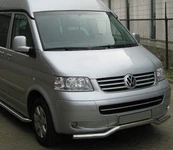 Нижня губа хвиля ST007 (нерж) для Volkswagen T5 Caravelle 2004-2010 рр