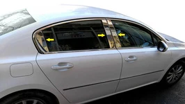 Накладки на стійки (нерж) для Peugeot 508 2010-2018 рр