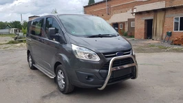Кенгурятник WT006 (нерж) для Ford Custom 2013-2022 рр