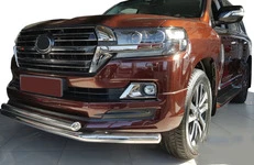 Передня дуга ST014 (2015-2025, нерж.) 60мм на 42мм для Toyota Land Cruiser 200