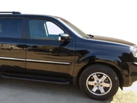 Бокові пороги Allmond Black (2 шт., алюміній) для Honda Pilot 2008-2015 рр