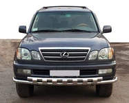 Передній захист ST015 (нерж.) для Lexus LX470