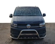 Кенгурятник з вусами WT004-ST (нерж) для Volkswagen T6