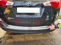 Кромка багажника Libao V1 (2013-2016, нерж.) для Toyota Rav 4 рр
