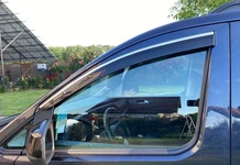 Вітровики з хромом (4 шт., Sunplex Chrome) для Volkswagen Caddy 2020- рр