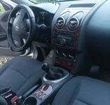 Накладки на панель Карбон для Nissan Qashqai 2007-2010 рр