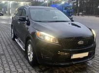 Бокові пороги Mevsim Grey (2 шт., Алюміній) для Kia Sorento III UM 2014-2020 рр
