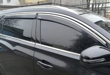 Вітровики з хромом (4 шт, Niken) для Chery Tiggo 7 2020- рр