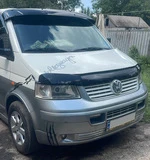 Козирьок на лобове скло (чорний глянець, 5мм) для Volkswagen T5 2010-2015 рр