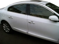 Верхня окантовка вікон (4 шт, нерж) для Renault Fluence 2009-2016 рр