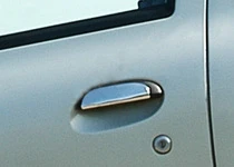 Накладки на ручки (4 шт, нерж) Carmos - Турецька сталь для Renault Scenic 1998-2003 рр