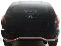 Задня дуга AK004 (нерж.) для Hyundai Santa Fe 1 2000-2006 рр
