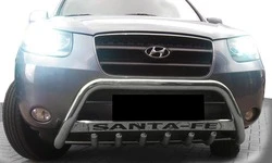 Кенгурятник WT004 (нерж.) для Hyundai Santa Fe 2 2006-2012 рр