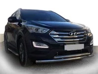 Передня дуга ST014 (нерж.) для Hyundai Santa Fe 3 2012-2018 рр
