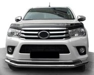 Передній захист ST017 (нерж) для Toyota Hilux 2015- рр