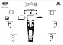 Накладки на панель Карбон для Volvo V50 2004-2012 рр
