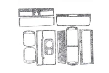 Накладки на панель (2000-2003) Алюміній для Ауди A3 рр