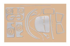 Накладки на панель Алюміній для Fiat Doblo I 2005-2010 рр