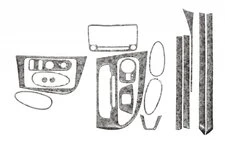 Накладки на панель (2009-2012) Титан для Seat Leon рр