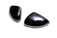 Накладки не дзеркала Чорний хром (2 шт., пласт) для Fiat Tipo 2016- рр