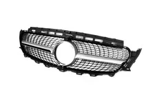 Передня решітка Diamond Silver (для Avantgarde 2016-2019) Без місця під камеру для Mercedes E-сlass W213 2016- рр