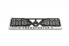 Рамка під номер хром Transporter (1 шт, нержавіюча сталь) для Volkswagen T5 Transporter 2003-2010 рр