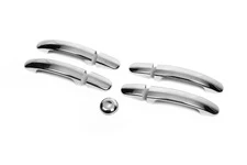 Накладки на ручки OmsaLine (нерж.) 3 двері для Ford Custom 2013-2022 рр