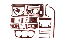 Накладки на панель (2014-2025) Дерево для Citroen Jumper рр