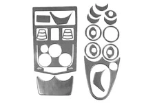 Накладки на панель (Meric, Туреччина) Чорні для Renault Logan I 2005-2008 рр