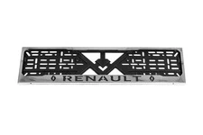 Рамка під номер хром Renault (1 шт, нержавіюча сталь) для Тюнінг Renault