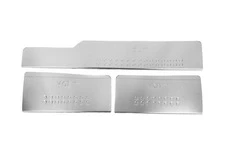 Накладки на внутрішні пороги Carmos V3 (3 шт, нерж) для Volkswagen LT 1995-2006 рр