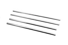 Нижні молдинги стекол (4 шт., Нерж) для Ford Connect 2014-2021 рр