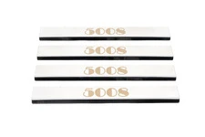 Накладки на пороги (Carmos, 4 шт, сталь) для Peugeot 5008 2009-2016рр