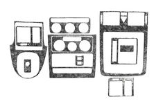 Накладки на панель Титан для Volkswagen Touran 2003-2010 рр