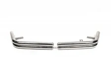 Задні захисні кути AK003-double (2 шт., нерж) для Volkswagen T5 2010-2015 рр