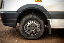 Накладки на арки широкі (4 шт, чорні) для Mercedes Sprinter W906 2006-2018 рр