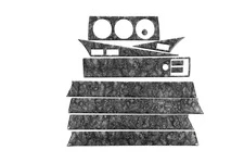 Накладки на панель (11 дет.) Титан для Mercedes W201 (190)