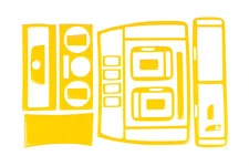 Накладки на панель 1996-2004 (жовтий колір) для Volkswagen Passat B5 рр