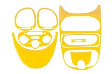 Накладки на панель 1998-2001 (жовтий колір) для Peugeot 206