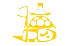 Накладки на панель (жовтий колір) для Ford Focus I 1998-2005 рр