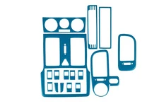 Накладки на панель (синій колір) для Toyota Corolla 1993-1998 рр