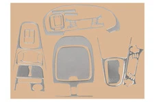 Накладки на панель 2004-2006 (HB) Алюміній для Kia Cerato 1 рр