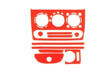 Накладки на панель (червоний колір) для Opel Tigra 1994-2001 рр