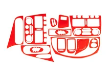 Накладки на панель (червоний колір) для Fiat Palio 1998- рр