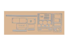 Накладки на торпедо Алюміній для Ford Connect 2002-2006 рр