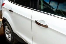 Накладки на ручки (4 шт., нерж.) Без чіпа, OmsaLine - Італійська нержавіюча сталь для Ford Kuga/Escape 2013-2019 рр