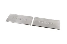 Накладки на внутрішні пороги Carmos V2 (2 шт, нерж.) для Peugeot Boxer 2006-2025 рр